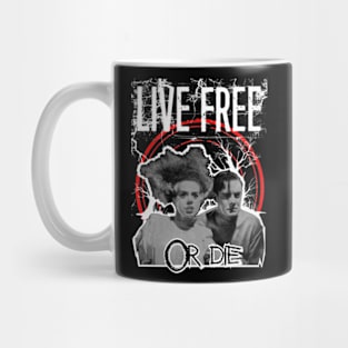 Bride of Frankenstein / Live Free or Die Mug